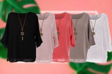 Womens Italian Lagenlook Round