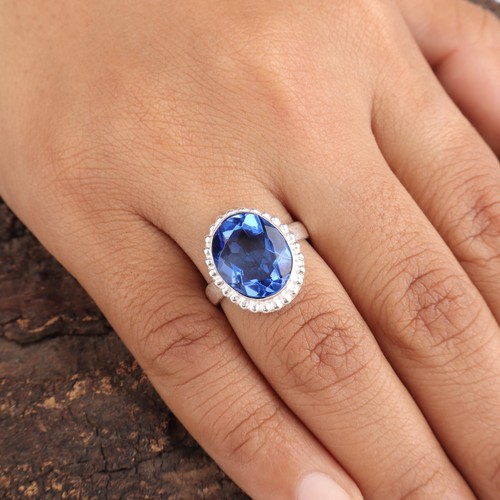 Dainty tanzanite gemstone 925 - tanzanite,