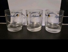 Ballantines Whiskey Glasses x 3 Scotch Whisky Tumblers