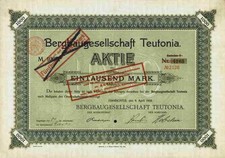 Mining Company Teutonia 1908