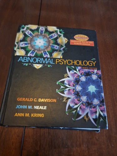 Abnormal psychology kring - abnormal,