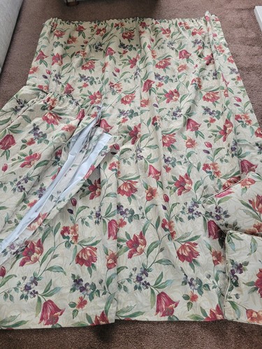 Floral jaquard pencil pleat - floral,
