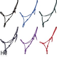 Hy Rope Halter  One size COB/FULL Six Colours  More Control  Easy Fit Adjustable