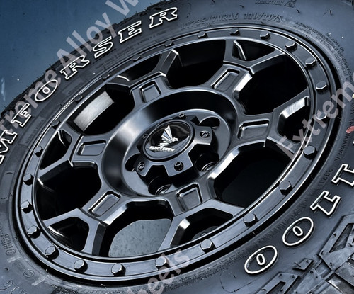 Black at2 alloy wheels - alloy,