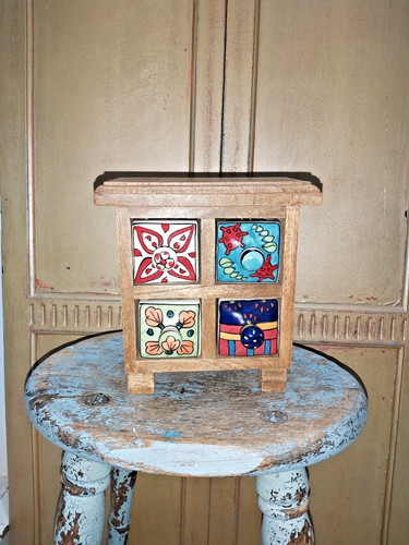 Handmade indian ceramic four - handmade,