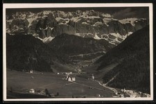 Selva/Val Gardena, panorama verso il Gruppo di Sella, postcard 