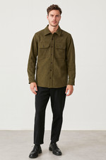 Men's 100% Cotton Moleskin Overshirt Jacket, Made In London England