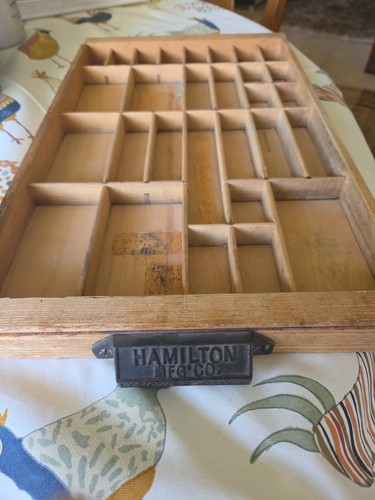 Antique hamilton wood printers - antique,