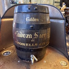Vintage Wooden Barrel Stowells