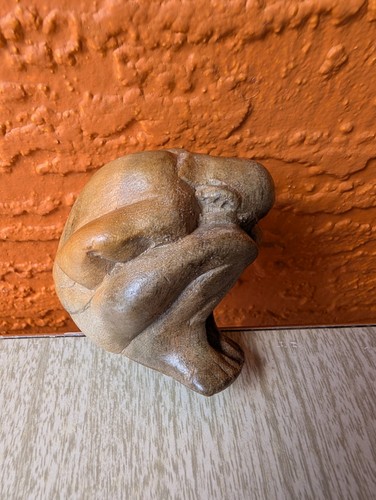 Vintage hand carved wooden - carved,