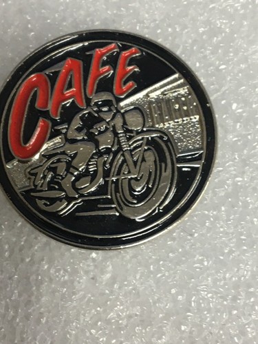 New biker pin badge cafe - pin,