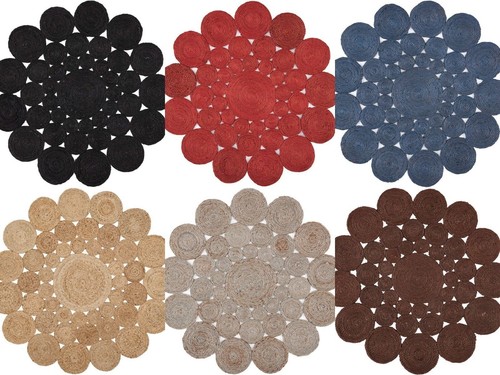 Rug round jute designer - jute, carpet
