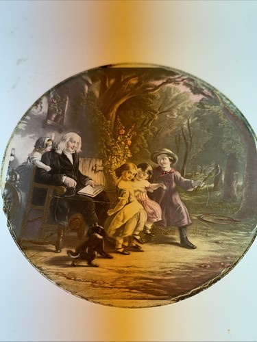 Magic lantern victorian glass - victorian,