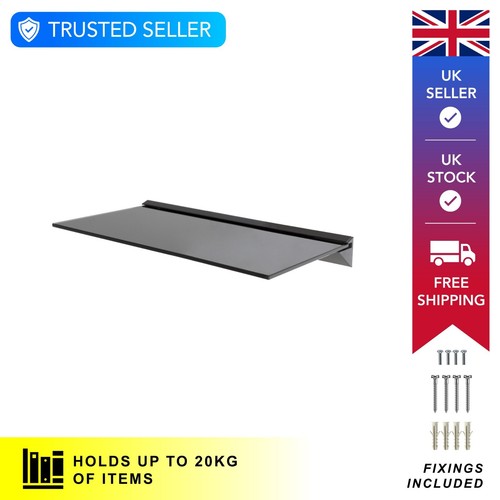 Floating glass wall shelf - floating,
