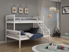 White Double Bed Bunk Bed
