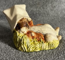 1990 Royal Albert & Beatrix Potter Rabbit Bunny Figurine - Benjamin Wakes Up