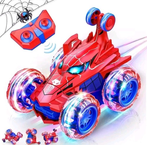 Spiderman stunt car remote - stunt,