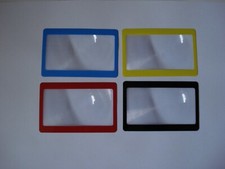 Credit Card Size Fresnel Lens Magnifier Reading Glass with Frame / Framless