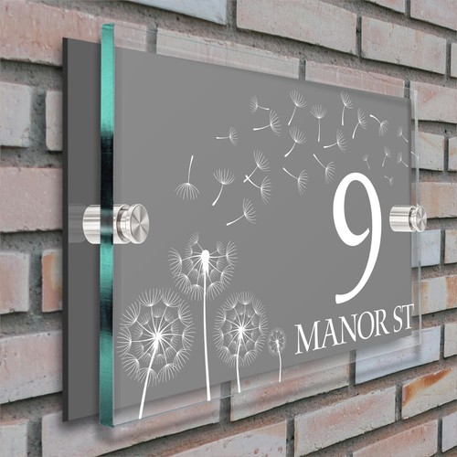 Personalised house sign door - house,