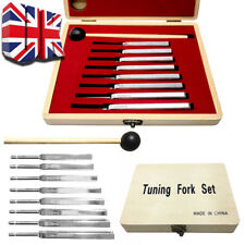 Tuning Fork 9 Set-256Hz,288Hz,480Hz,512Hz for Healing &Vibration Therapy + Box
