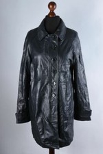 Ladies Moloh Leather 2013 Year Long Leather Classic Coat Size L