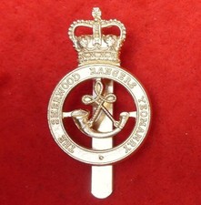 Sherwood Rangers Yeomanry unissued anodised stay bright cap badge