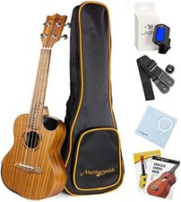 Martin Smith Premium Tenor Ukulele with Tuner, Padded Bag & Spare Aquila Strings