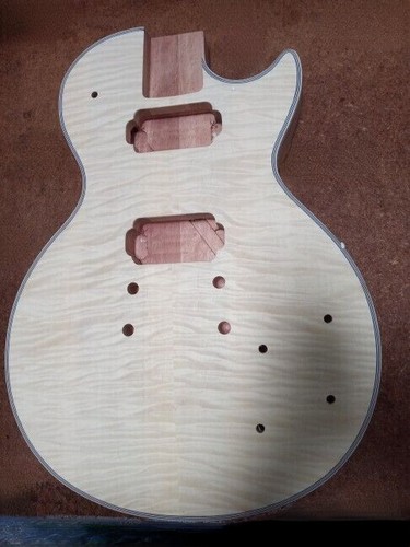 Flame maple guitar body - flame,