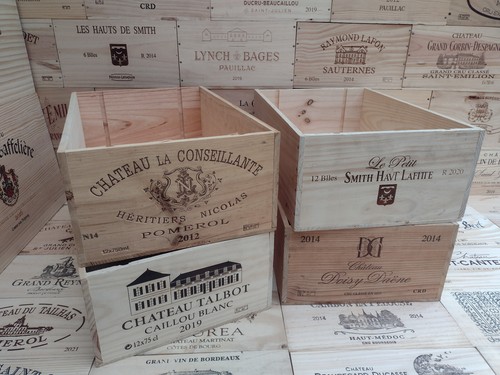 French wine box crate - 6, 12