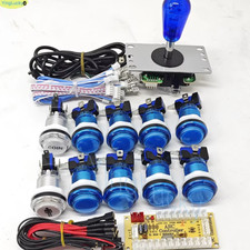 2 Player DIY Arcade Game Kit for PC Raspberry Pi with LED Push Buttons American 