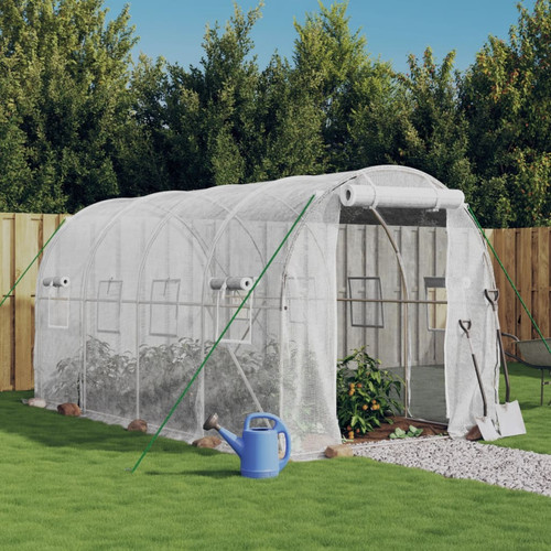 Greenhouse 4x2x2m white - 4x2x2m, pe