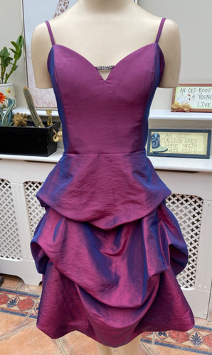 Vintage purple puffball dress - purple,