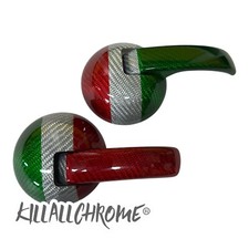 For Abarth 500 Genuine Carbon