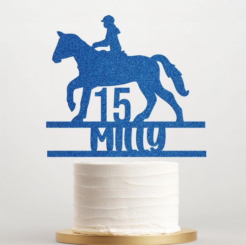 Personalised horse riding cake - personalised,
