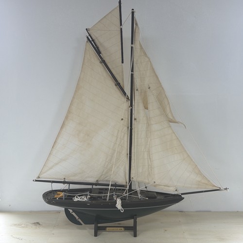 Vintage wooden model sail boat - vintage,