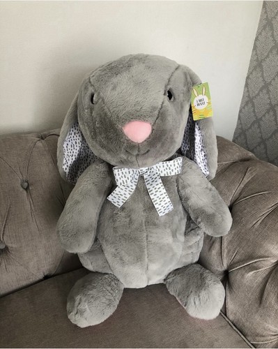 Large grey bunny rabbit - grey, teddy