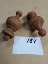 Lot of 2 NOS Wooden Finials