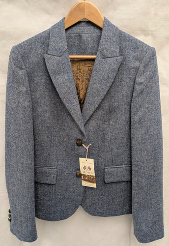 Ladies blue shetland wool - shetland,