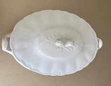 Antique Alfred Meakin Ironstone Tureen with Lid 29cm White English Staffordshire