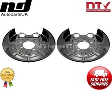 2x Rear L+R Brake Disc Dust