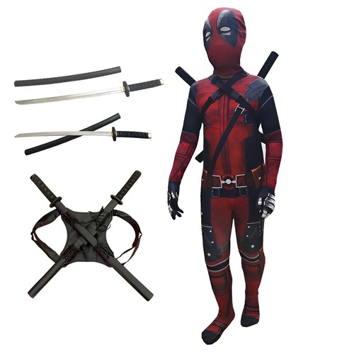 Deadpool kids cosplay costume - deadpool,