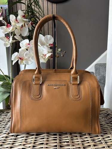 Genuine tan coated leather - tan,