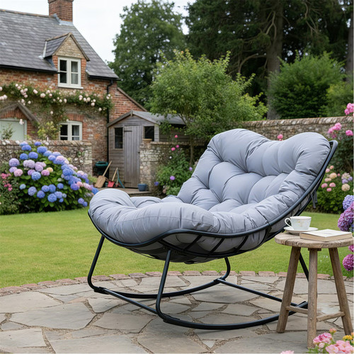 Papasan rocking chair - rocking,