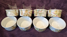 Pillivuyt, France "Virginie" by Molling - 8x 3.25"/8.5cm dia. Ramekins - VGC