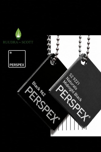 Black acrylic perspex - black,