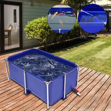 Modern Blue Aquarium Fish Water Tank Ornamental Swimming Pool Koi Breeding Pond