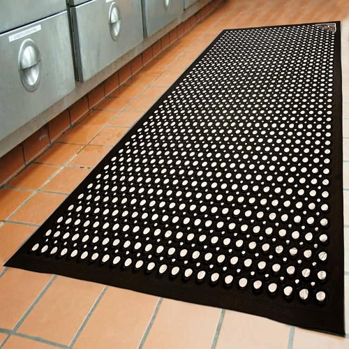 Rubber floor mat - anti, slip