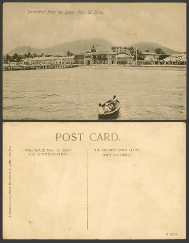 Saint kitts old postcard - st.,