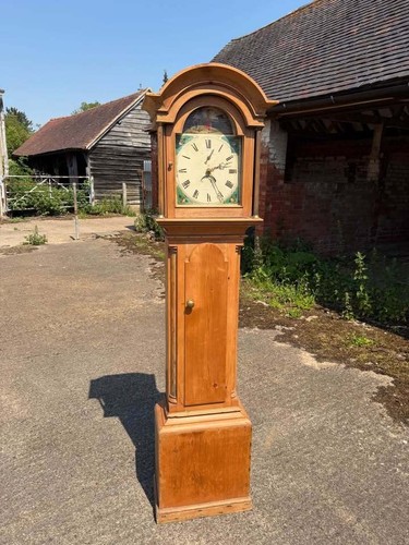 Antique pine long case - antique, country