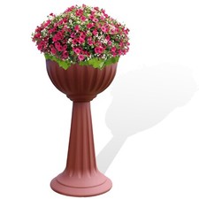 Large Tall Plastic Urn Planter